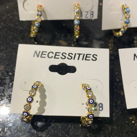 EVIL EYE EARRINGS - Picture 3 of 5